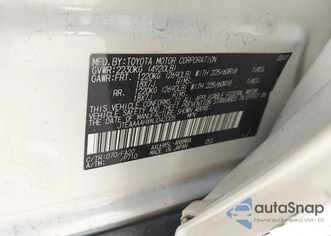 2021 Toyota Venza Le из США, поврежденный, VIN JTEAAAAHXMJ042005